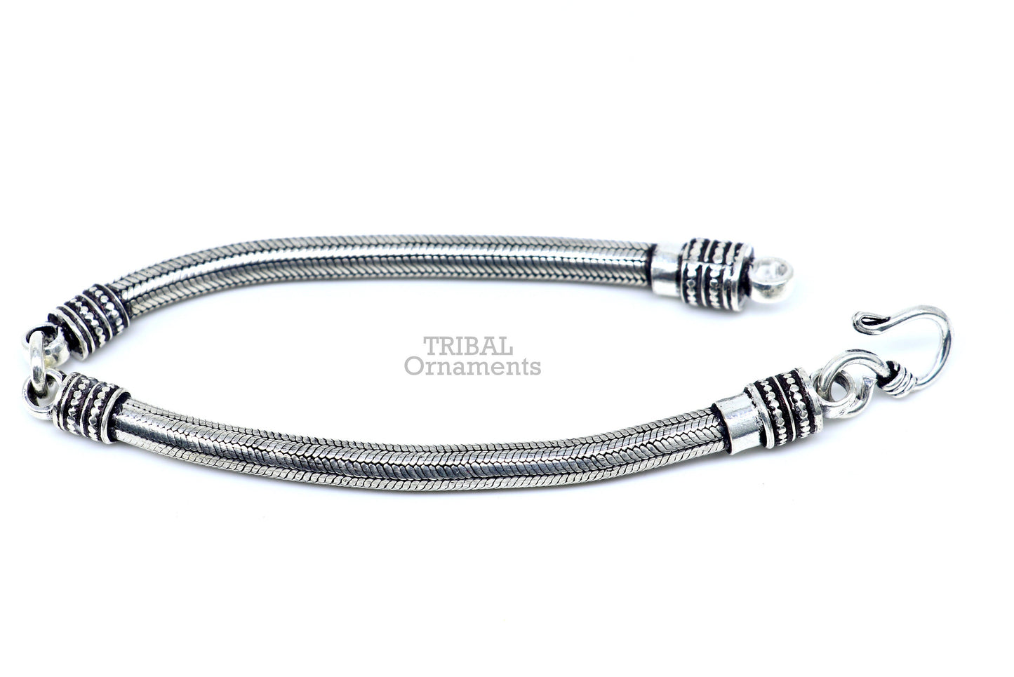 5MM Solid 925 sterling silver handmade amazing snake chain flexible unisex bracelet jewelry elegant custom wrist belt bracelet india sbr374 - TRIBAL ORNAMENTS