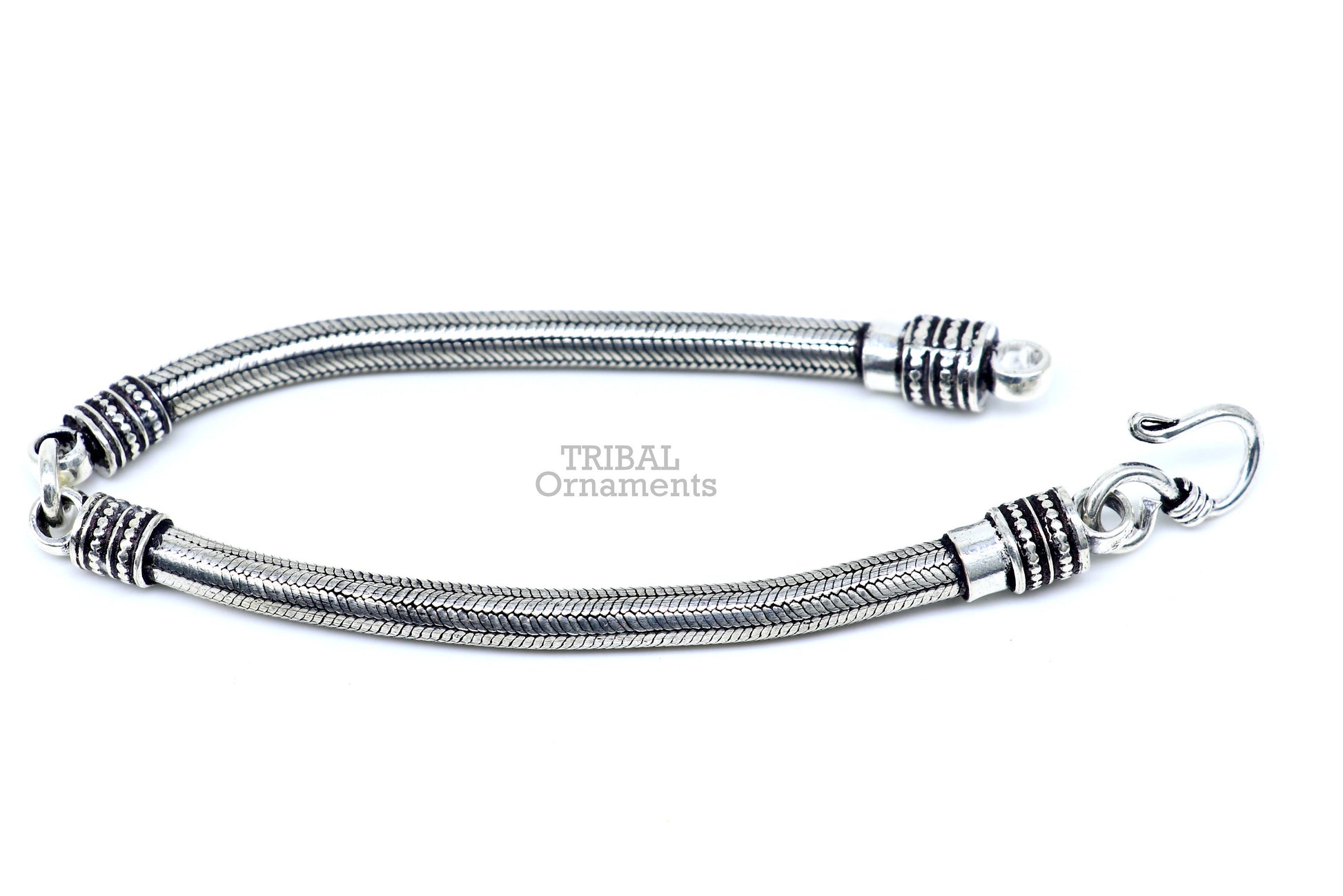 5MM Solid 925 sterling silver handmade amazing snake chain flexible unisex bracelet jewelry elegant custom wrist belt bracelet india sbr374 - TRIBAL ORNAMENTS