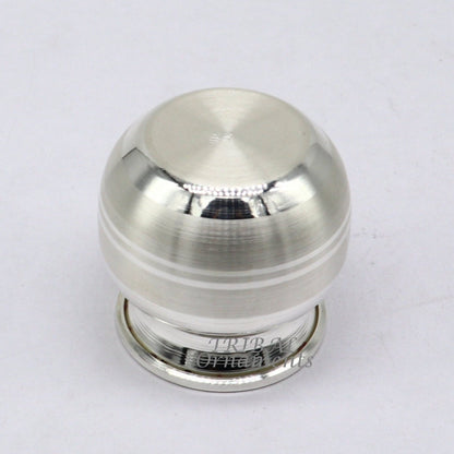 Small 1.8-inch sterling silver handmade Kalash pot for puja, plain design, ideal for water or milk offerings in Indian rituals.