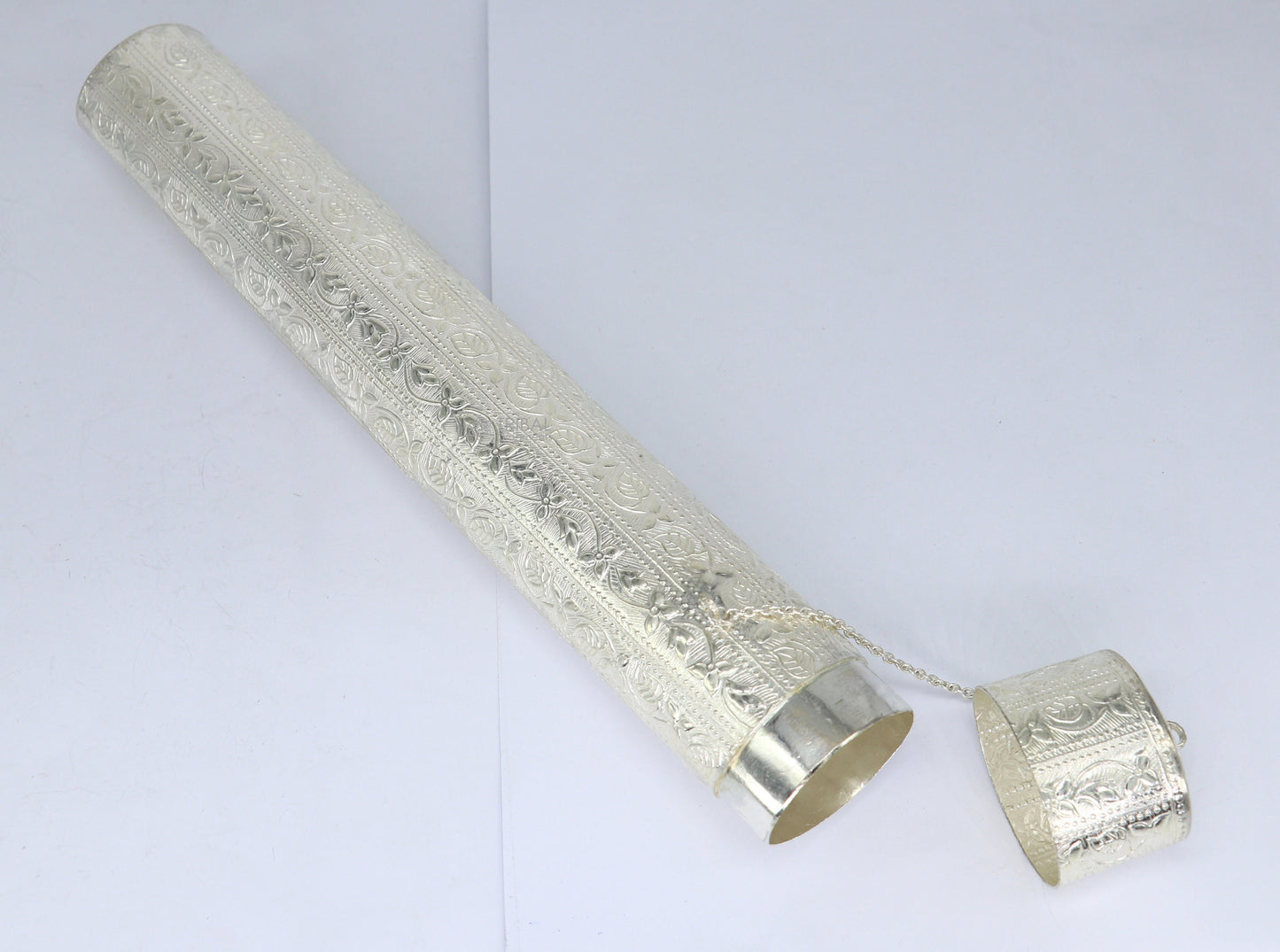 10" oval shape design handmade 925 silver incense sticks box holder, Agarbatti  box trinket box fabulous royal puja temple article su1193 - TRIBAL ORNAMENTS