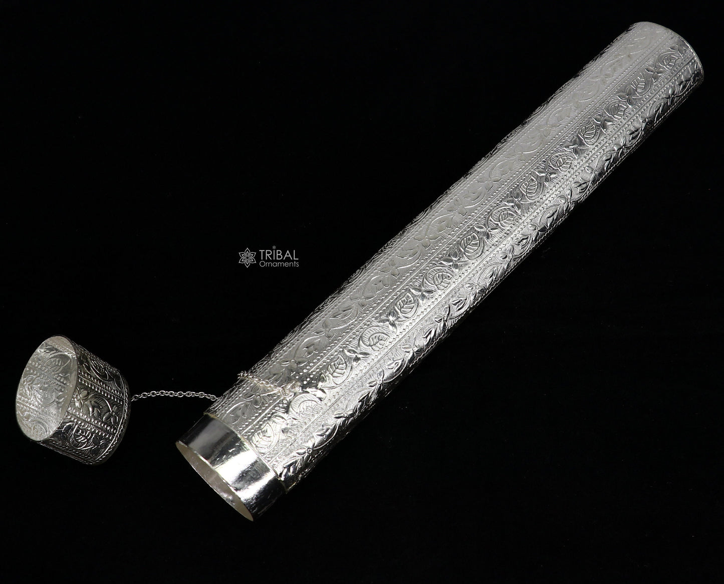 10" oval shape design handmade 925 silver incense sticks box holder, Agarbatti  box trinket box fabulous royal puja temple article su1193 - TRIBAL ORNAMENTS