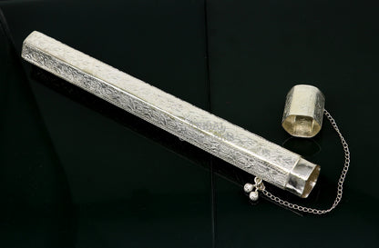 10" Vintage design handmade solid silver incense sticks box holder, Agarbatti  box trinket box fabulous royal puja temple article su391 - TRIBAL ORNAMENTS