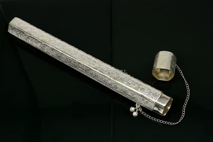 10" Vintage design handmade solid silver incense sticks box holder, Agarbatti  box trinket box fabulous royal puja temple article su391 - TRIBAL ORNAMENTS