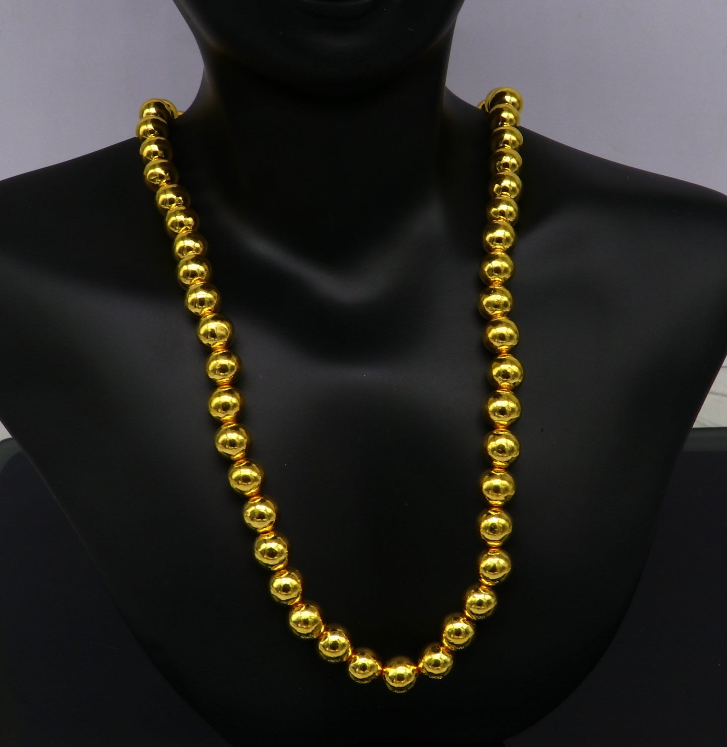 10 pieces 22kt yellow gold handmade 7 mm beads, loose beads, jewelry findings for customize jewelry, excellent wax beads findings from india - TRIBAL ORNAMENTS