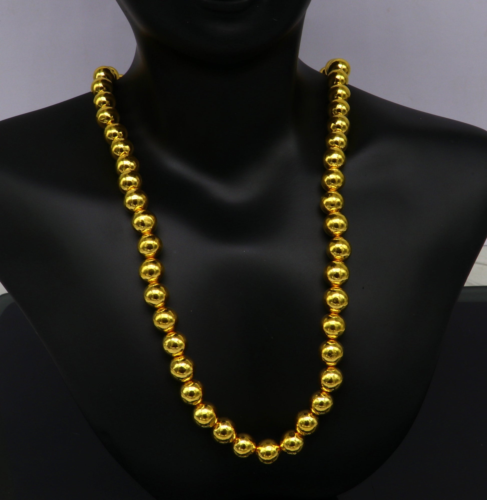 10 pieces 22kt yellow gold handmade 7 mm beads, loose beads, jewelry findings for customize jewelry, excellent wax beads findings from india - TRIBAL ORNAMENTS