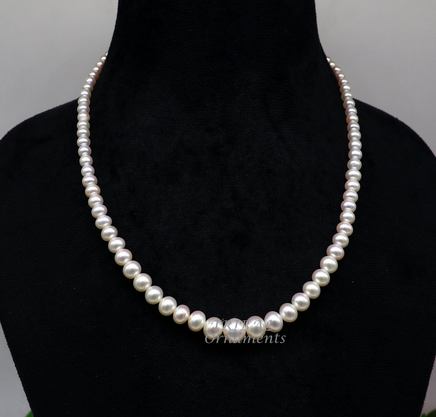 119carats fresh water pearl 4 to 9mm single line layer string necklace set gorgeous wedding or daily use necklace jewelry belly dance pnec04 - TRIBAL ORNAMENTS