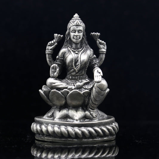 2.4" Goddess Lakshmi Divine statue figurine for puja,best way for Diwali festival puja or worshipping for wealth and prosperity art690 - TRIBAL ORNAMENTS