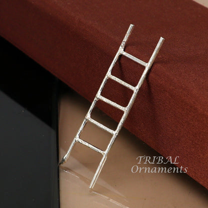 2.5 inches long 925 sterling silver handmade ladder 5 steps silver stair, amazing silver puja article silver utensils su902 - TRIBAL ORNAMENTS