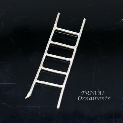 2.5 inches long 925 sterling silver handmade ladder 5 steps silver stair, amazing silver puja article silver utensils su902 - TRIBAL ORNAMENTS