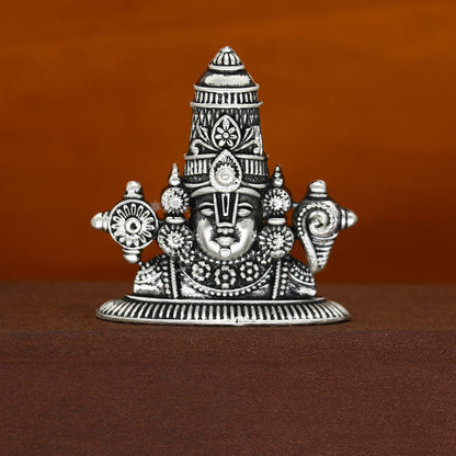 2" 925 sterling silver stylish divine Venkateswara swamy idol tirupati balaji statue sculpture figurine amazing crafted statue gift art697 - TRIBAL ORNAMENTS