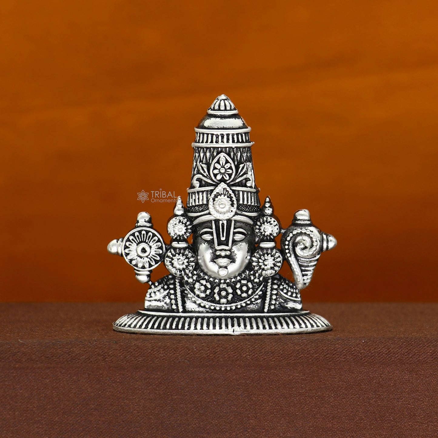 2" 925 sterling silver stylish divine Venkateswara swamy idol tirupati balaji statue sculpture figurine amazing crafted statue gift art697 - TRIBAL ORNAMENTS