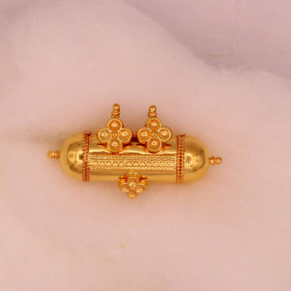 20k yellow gold handmade Vintage antique stylish rajasthan tribal amulet necklace pendant fabulous women jewelry - TRIBAL ORNAMENTS