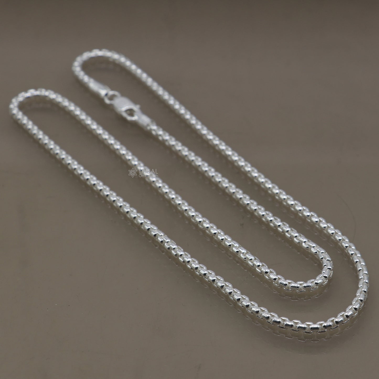 24" 3mm 925 sterling silver handmade amazing delicate solid Rolo high quality chains necklace, best gifting unisex necklace chain ch578 - TRIBAL ORNAMENTS