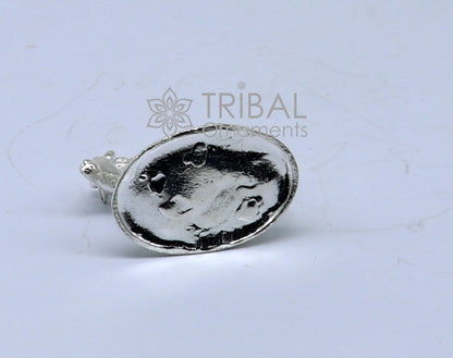 25 grams Divine cow with calf 925 sterling silver soled Kamdhenu cow, deity's cow, wishing cow, silver worshipping puja art616 - TRIBAL ORNAMENTS