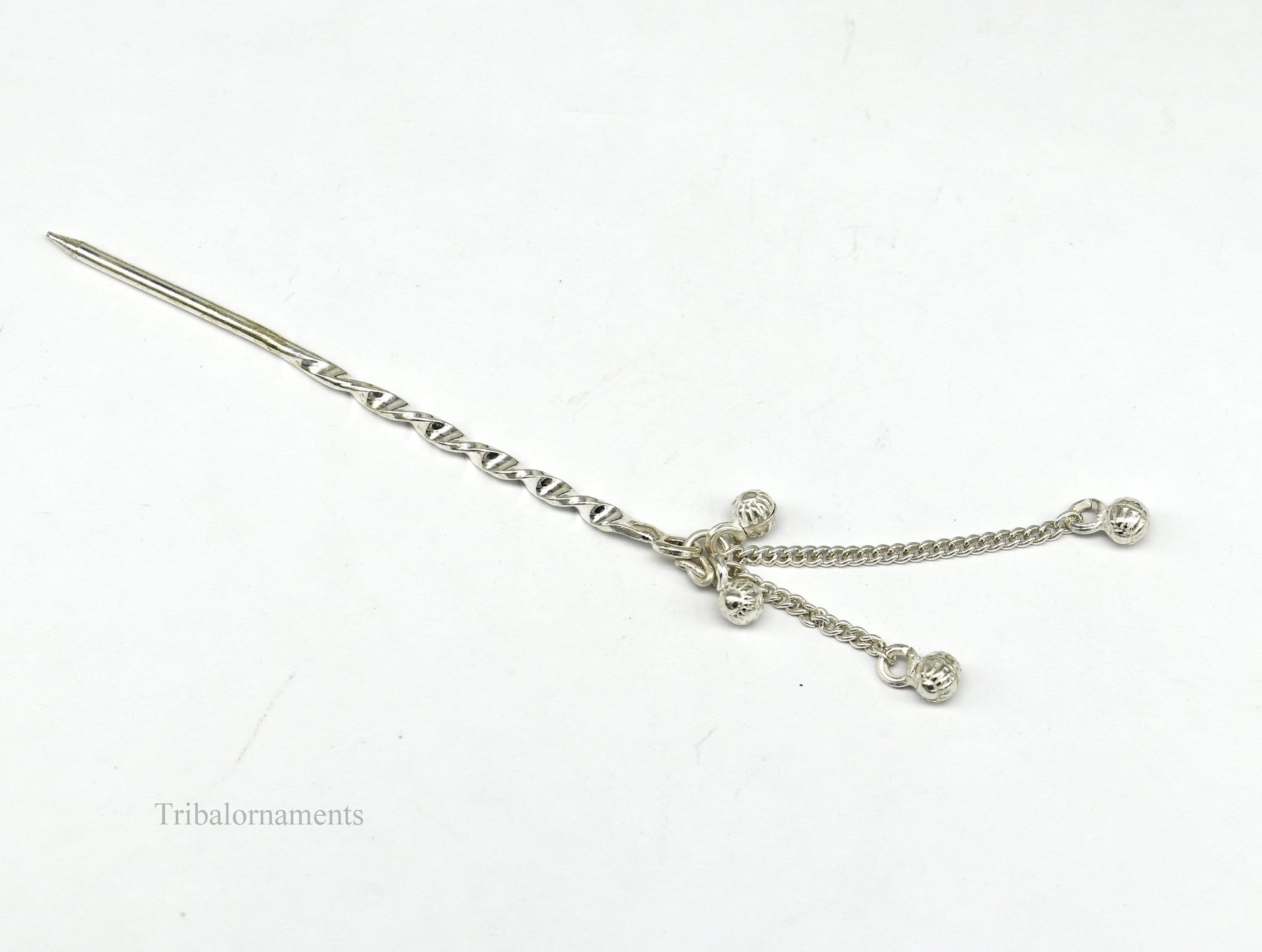 3.5 inches long handmade solid sterling silver eyeliner stick, kajal sticks, surma stick, fabulous brides vintage style gift su394 - TRIBAL ORNAMENTS