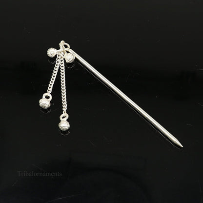 3.5 inches long handmade solid sterling silver eyeliner stick, kajal sticks, surma stick, fabulous brides vintage style gift su395 - TRIBAL ORNAMENTS