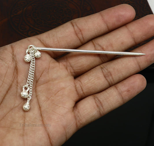 3.5 inches long handmade solid sterling silver eyeliner stick, kajal sticks, surma stick, fabulous brides vintage style gift su395 - TRIBAL ORNAMENTS