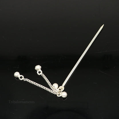 3.5 inches long handmade solid sterling silver eyeliner stick, kajal sticks, surma stick, fabulous brides vintage style gift su395 - TRIBAL ORNAMENTS