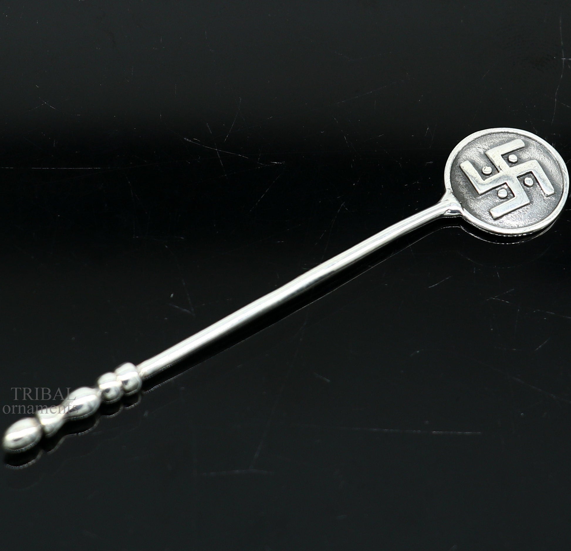 3" inches long handmade solid 925 sterling silver kum kum sticks, eyeliner stick, kajal sticks, surma stick, brides vintage style gift su653 - TRIBAL ORNAMENTS