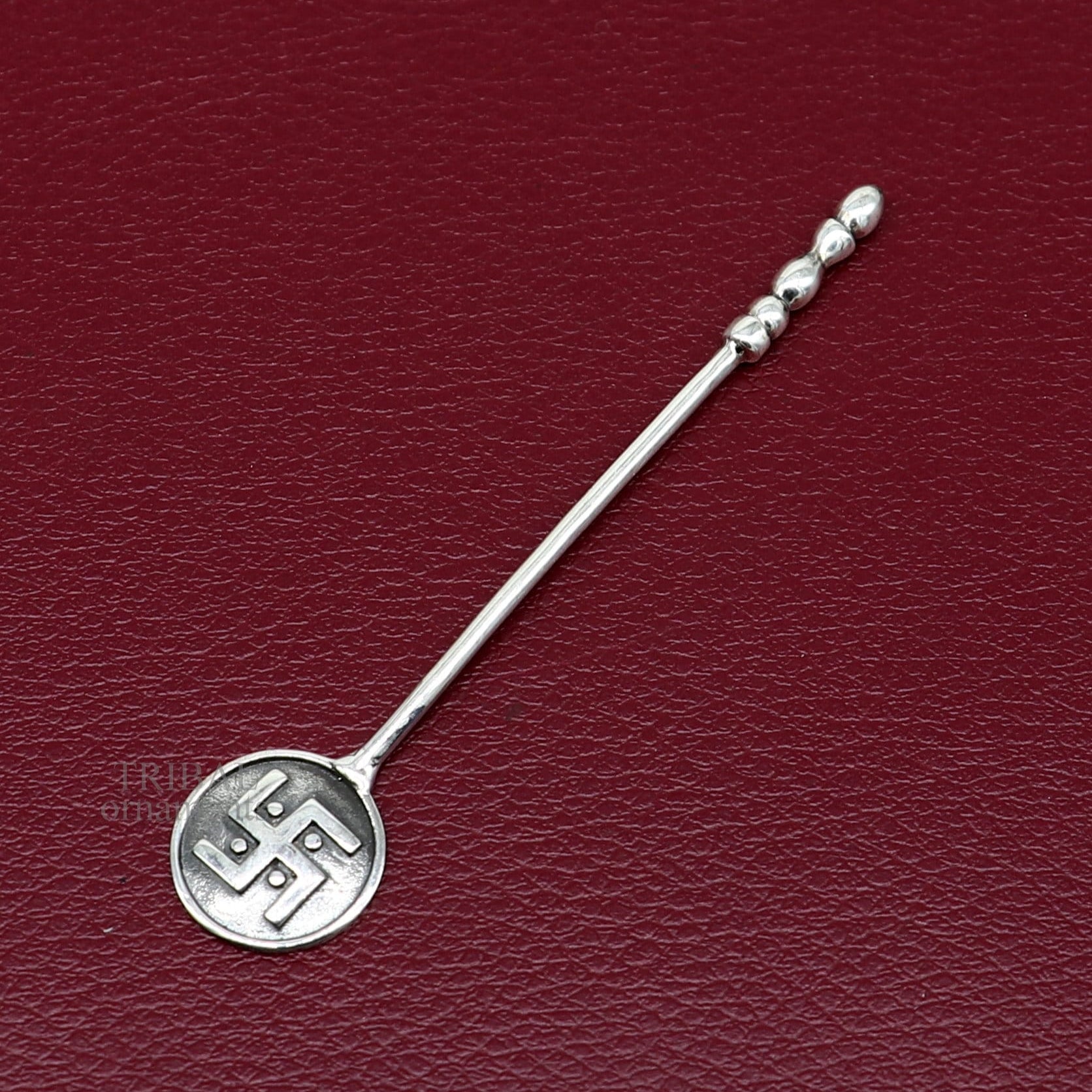 3" inches long handmade solid 925 sterling silver kum kum sticks, eyeliner stick, kajal sticks, surma stick, brides vintage style gift su653 - TRIBAL ORNAMENTS