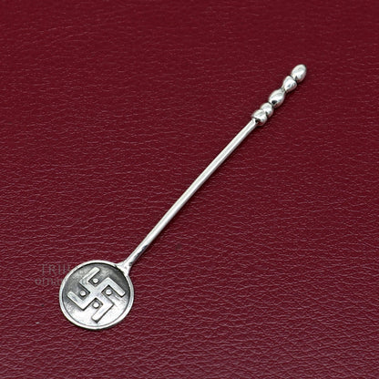 3" inches long handmade solid 925 sterling silver kum kum sticks, eyeliner stick, kajal sticks, surma stick, brides vintage style gift su653 - TRIBAL ORNAMENTS