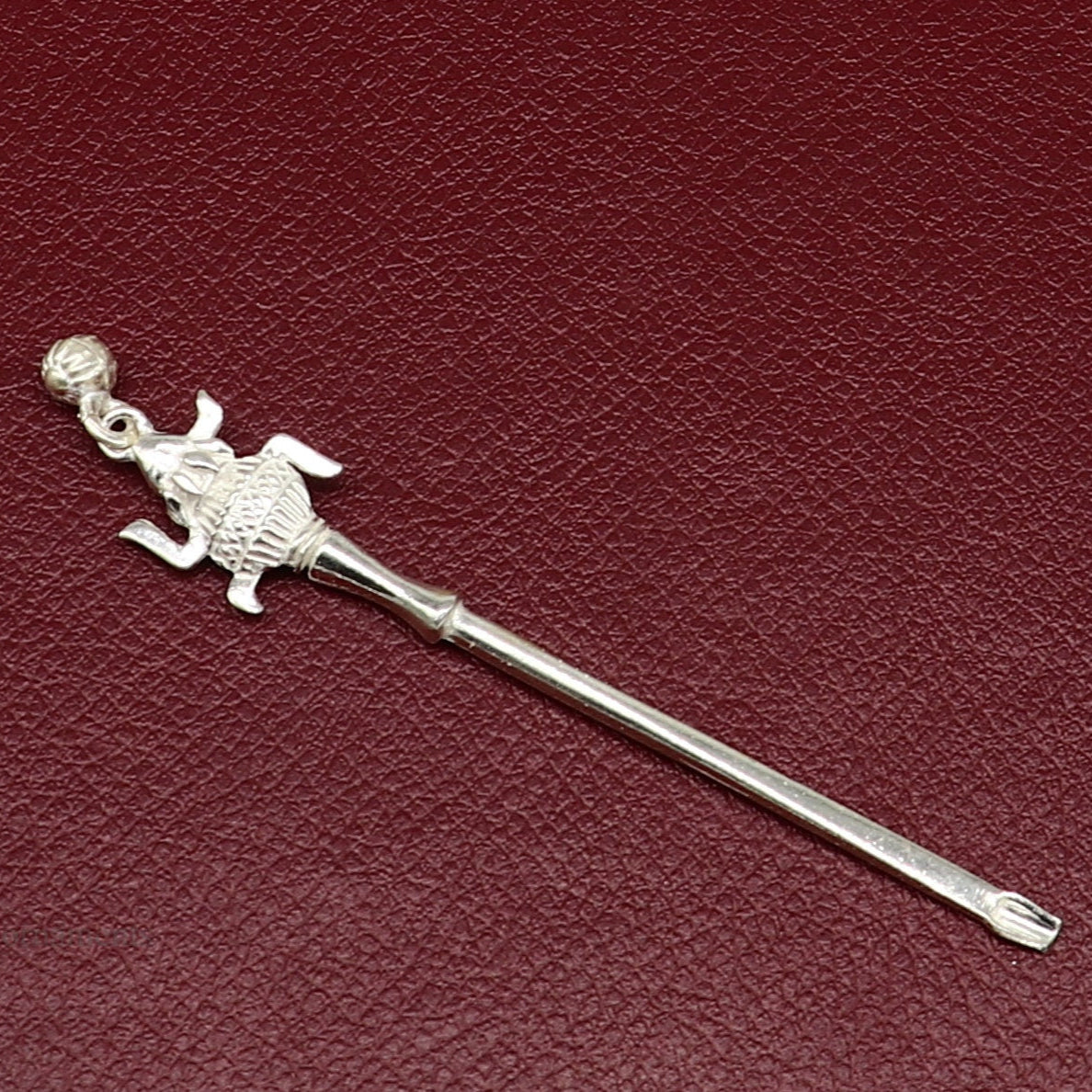 3" inches long handmade solid sterling silver kum kum sticks, eyeliner stick, kajal sticks, surma stick, brides vintage style gift su401 - TRIBAL ORNAMENTS