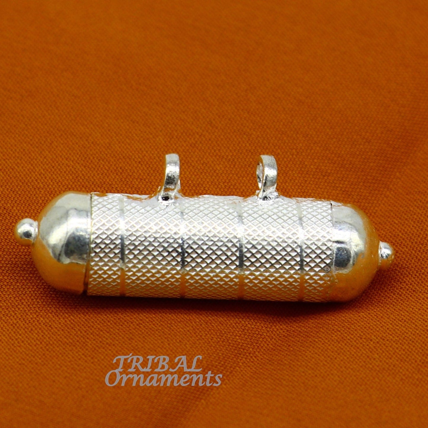 4.2cm wide Sterling silver handmade vintage  design amulet pendant, box pendant, container pendant excellent gifting jewelry nsp471 - TRIBAL ORNAMENTS