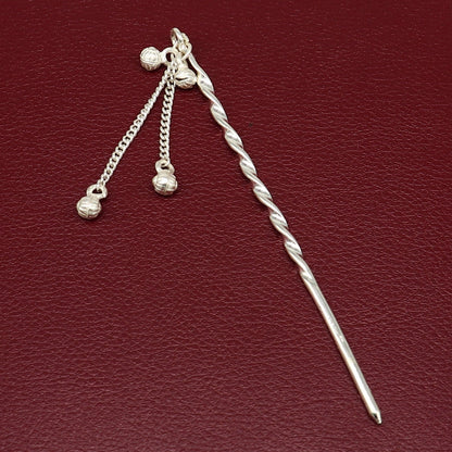 4.5 inches long handmade solid sterling silver eyeliner stick, kajal sticks, surma stick, fabulous brides vintage style gift su399 - TRIBAL ORNAMENTS