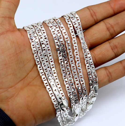 4.5mm 20" 925 sterling silver 925 sterling silver durable, versatile and trendy chain necklace for both men's and girls delicate chain ch221 - TRIBAL ORNAMENTS