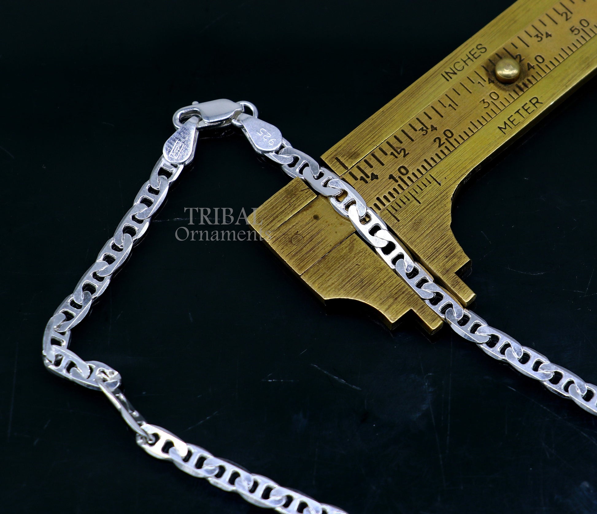 4.5mm 20" 925 sterling silver 925 sterling silver durable, versatile and trendy chain necklace for both men's and girls delicate chain ch221 - TRIBAL ORNAMENTS