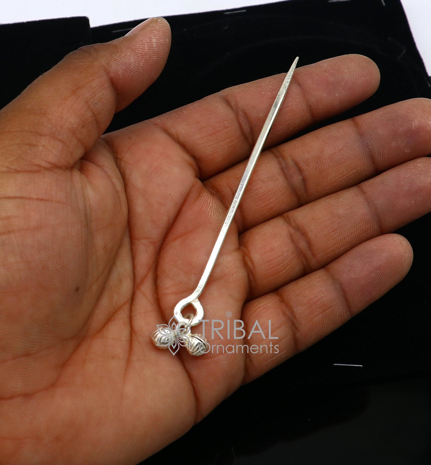 4 inches long handmade solid 925 sterling silver eyeliner stick, kajal sticks, surma stick, fabulous brides vintage style gift su1061 - TRIBAL ORNAMENTS