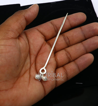 4 inches long handmade solid 925 sterling silver eyeliner stick, kajal sticks, surma stick, fabulous brides vintage style gift su1061 - TRIBAL ORNAMENTS