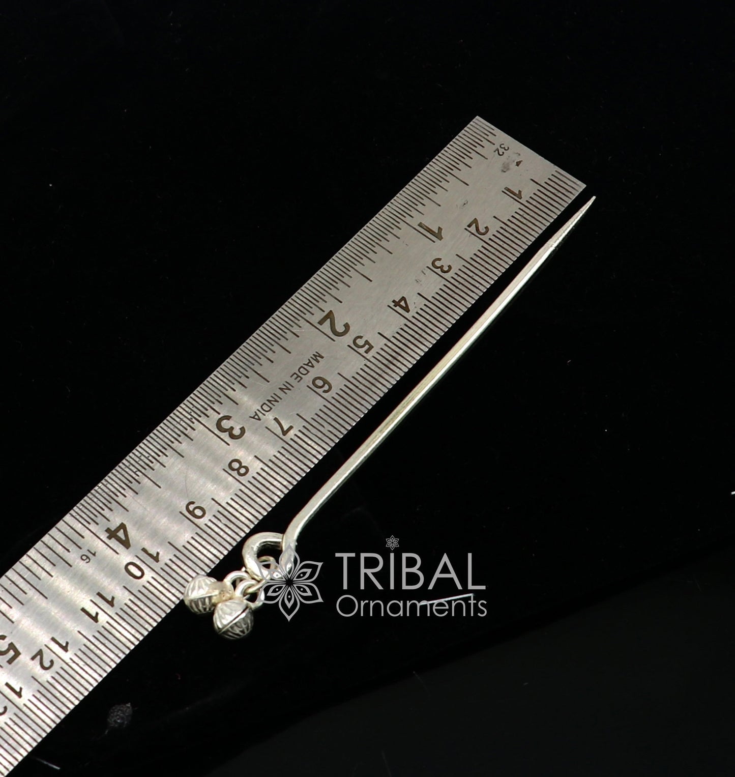 4 inches long handmade solid 925 sterling silver eyeliner stick, kajal sticks, surma stick, fabulous brides vintage style gift su1061 - TRIBAL ORNAMENTS