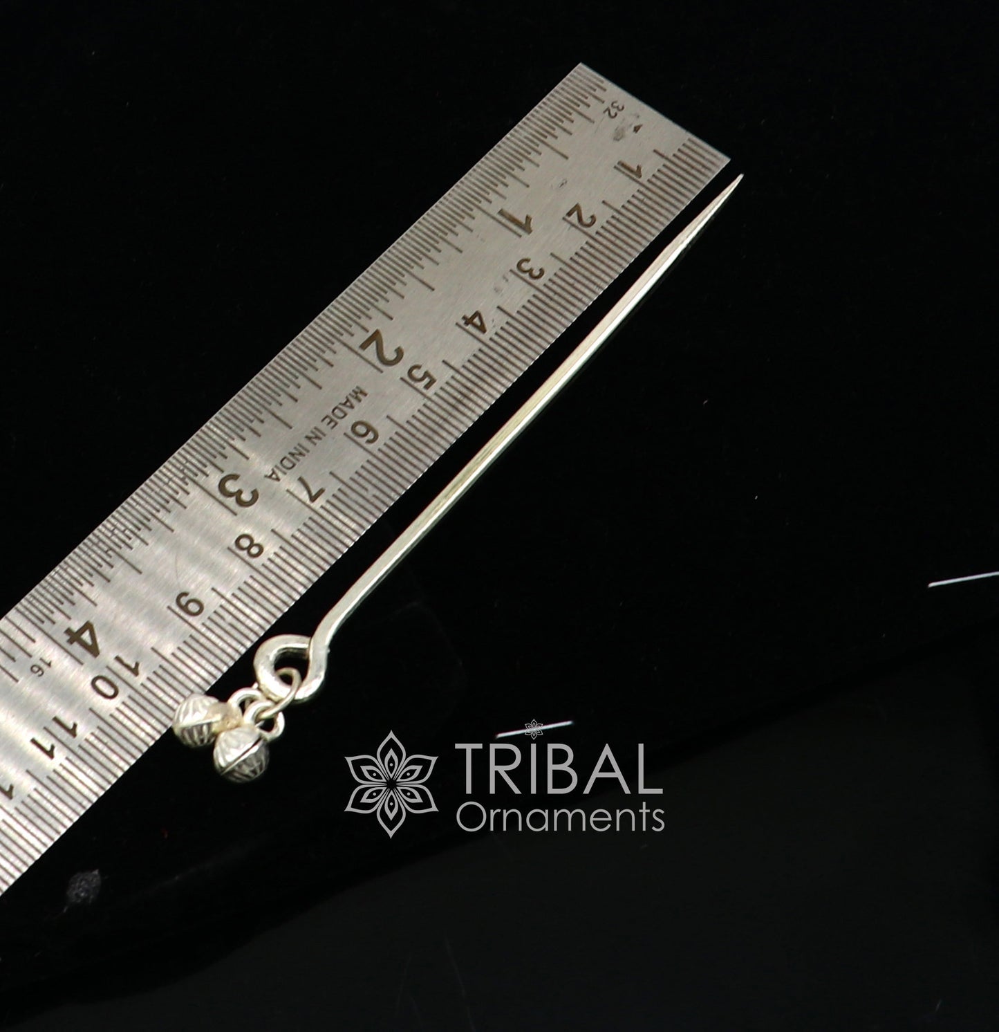 4 inches long handmade solid 925 sterling silver eyeliner stick, kajal sticks, surma stick, fabulous brides vintage style gift su1061 - TRIBAL ORNAMENTS