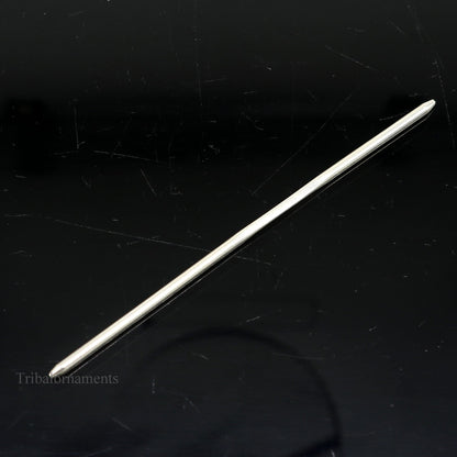 4" inches long handmade solid sterling silver eyeliner stick, kajal sticks, surma stick, fabulous brides vintage style gift su469 - TRIBAL ORNAMENTS