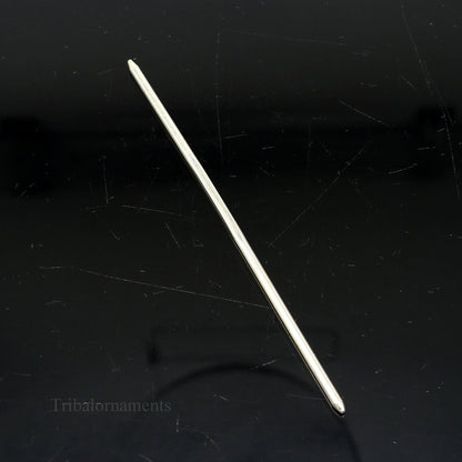 4" inches long handmade solid sterling silver eyeliner stick, kajal sticks, surma stick, fabulous brides vintage style gift su469 - TRIBAL ORNAMENTS