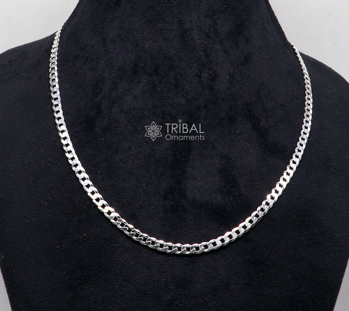 4mm 20" solid 925 sterling silver handmade modern trendy design wheat chain necklace giving it a distinctive and stylish look ch249 - TRIBAL ORNAMENTS