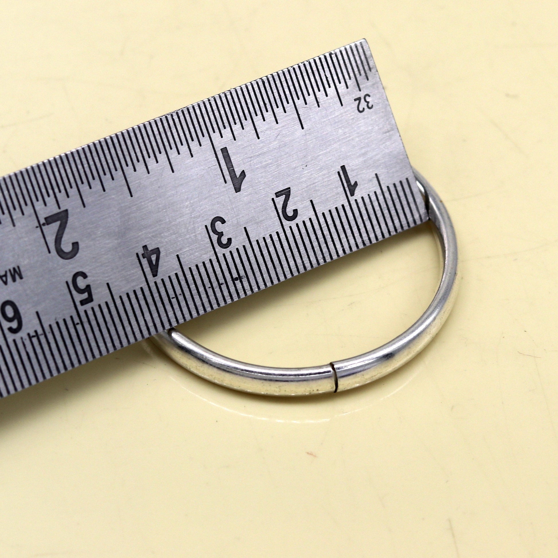 4mm Sterling silver handmade solid kada new born baby bracelet bangle, amazing sikha, punjabi kada, solid silver kids jewelry nbbk121 - TRIBAL ORNAMENTS