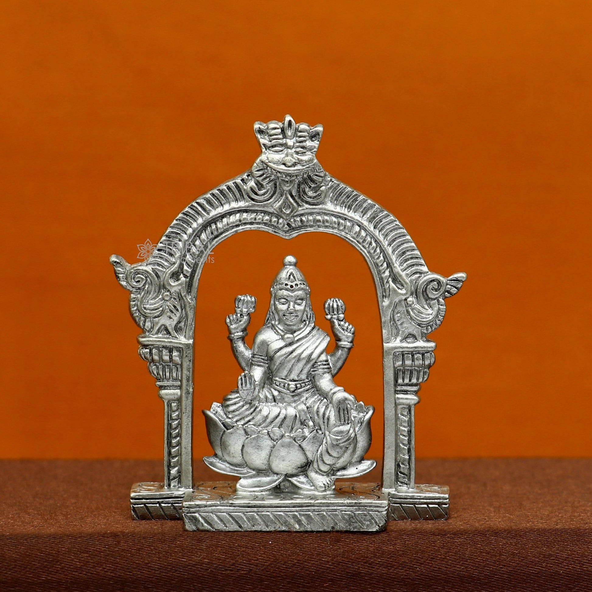 5.3CM  Goddess Lakshmi Divine statue figurine for puja,best way for Diwali festival puja or worshipping for wealth and prosperity art738 - TRIBAL ORNAMENTS