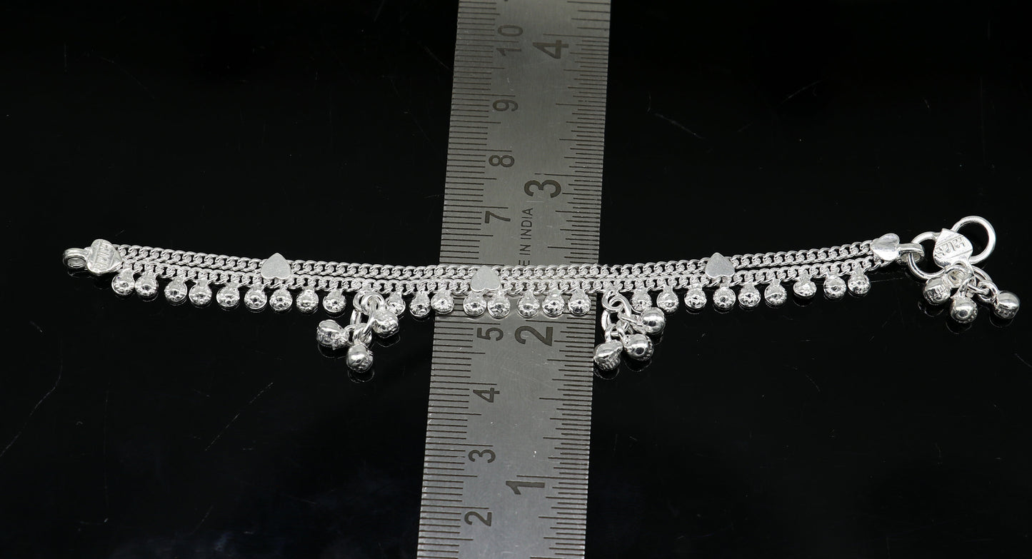 5.5" inches long custom design amazing stunning baby anklets, special gift for your princes baby charm anklets foot bracelet ank369 - TRIBAL ORNAMENTS