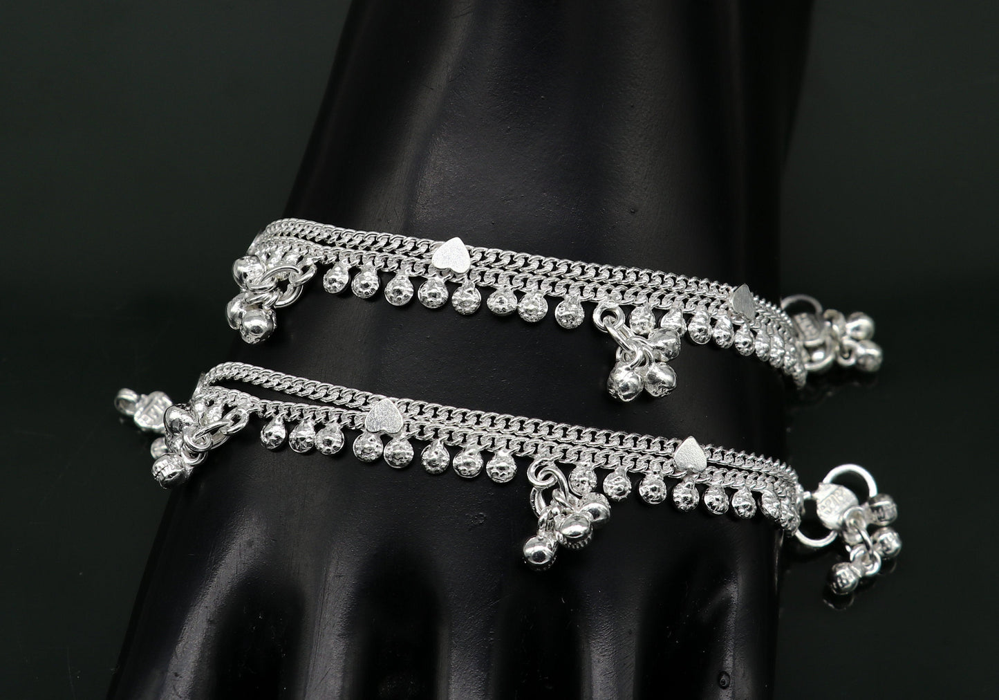 5.5" inches long custom design amazing stunning baby anklets, special gift for your princes baby charm anklets foot bracelet ank369 - TRIBAL ORNAMENTS