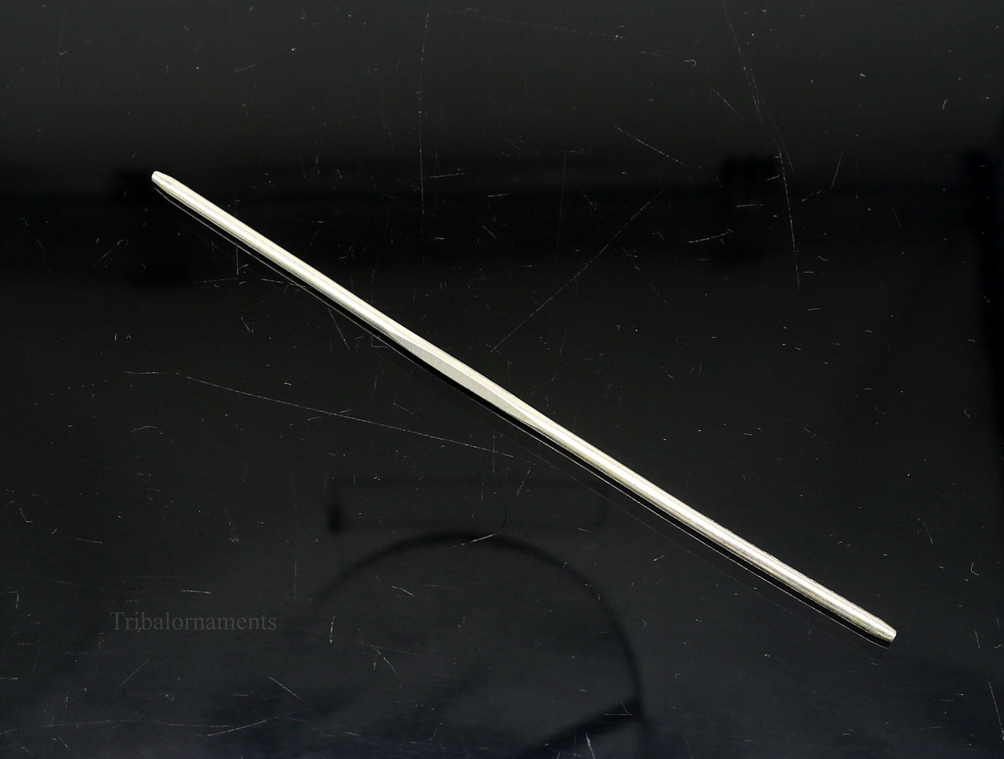 5" inches long handmade solid sterling silver eyeliner stick, kajal sticks, surma stick, fabulous brides vintage style gift su470 - TRIBAL ORNAMENTS