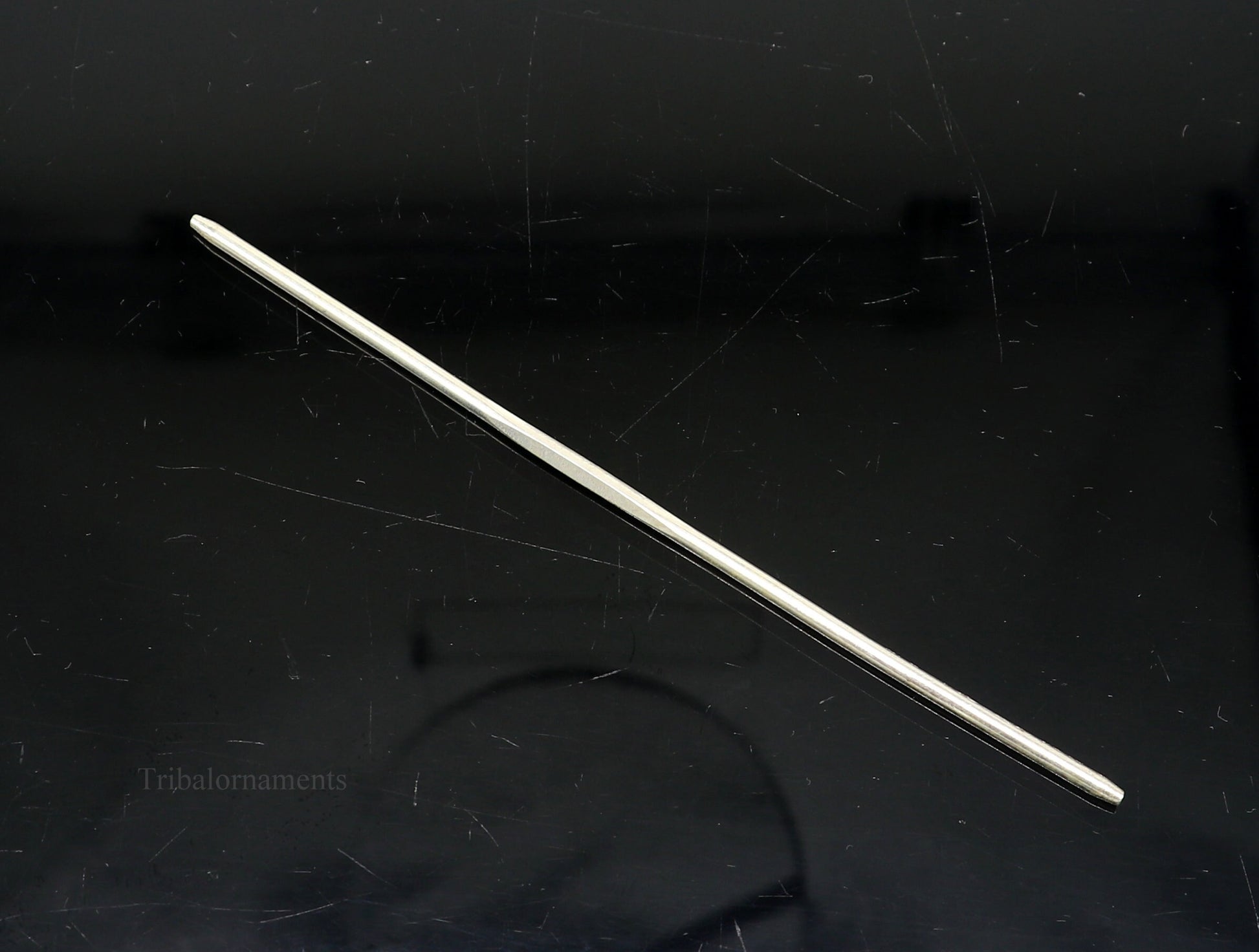 5" inches long handmade solid sterling silver eyeliner stick, kajal sticks, surma stick, fabulous brides vintage style gift su470 - TRIBAL ORNAMENTS