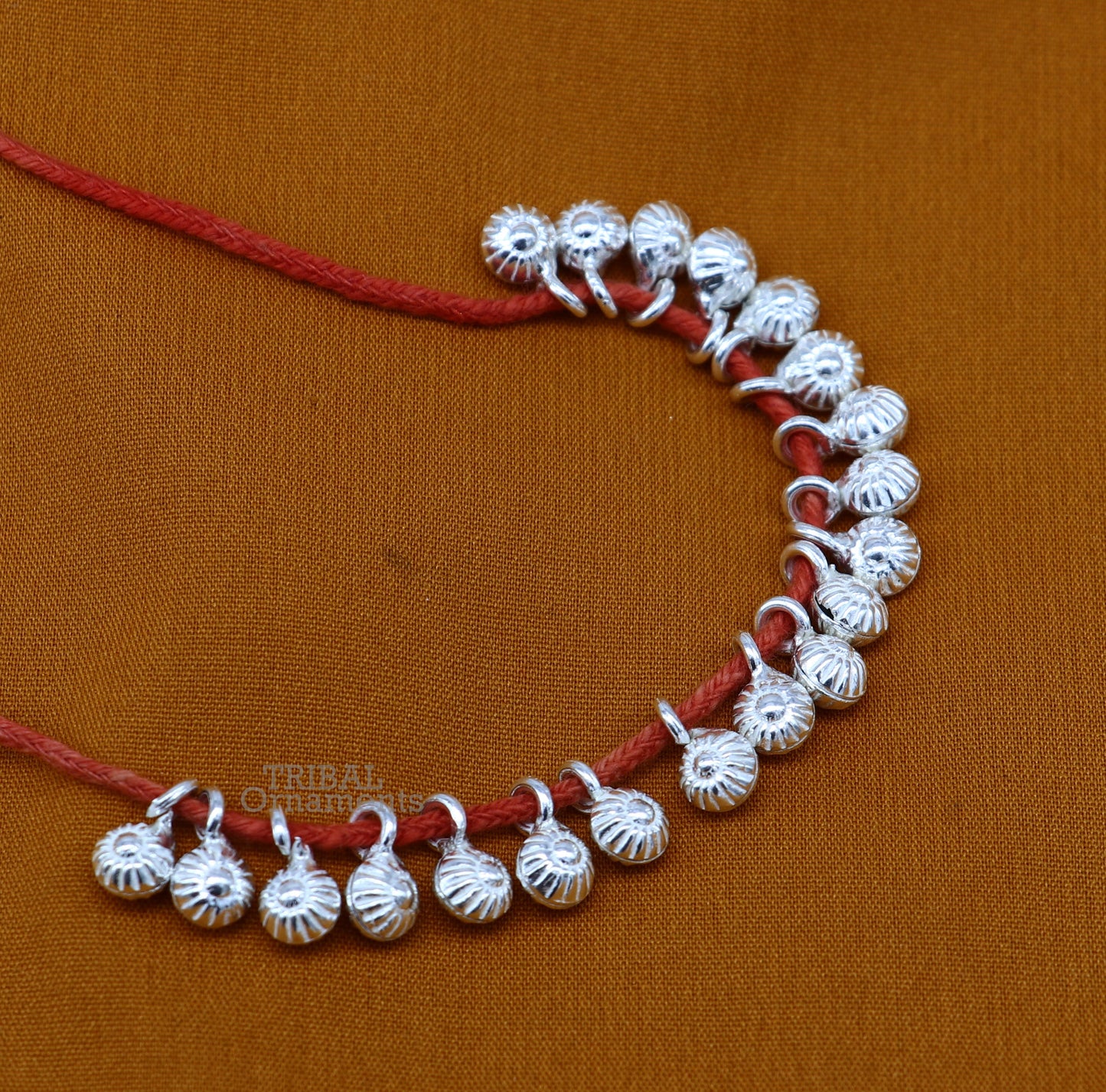 6 mm tiny hanging jingling bells lot 20 pieces 925 sterling silver fabulous beads or hanging drops for custom jewelry making lose beads bd20 - TRIBAL ORNAMENTS