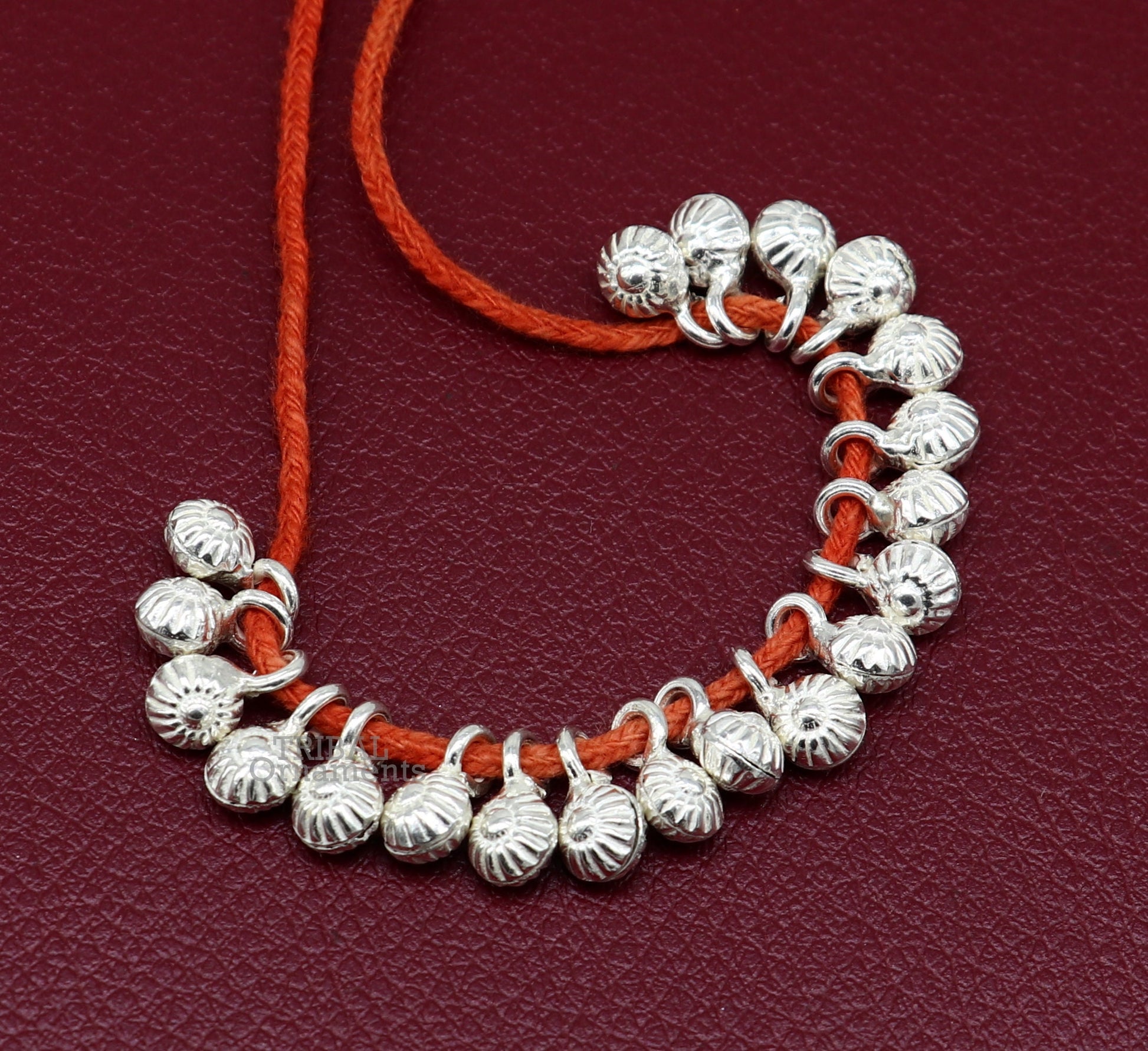 6 mm tiny hanging jingling bells lot 20 pieces 925 sterling silver fabulous beads or hanging drops for custom jewelry making lose beads bd20 - TRIBAL ORNAMENTS