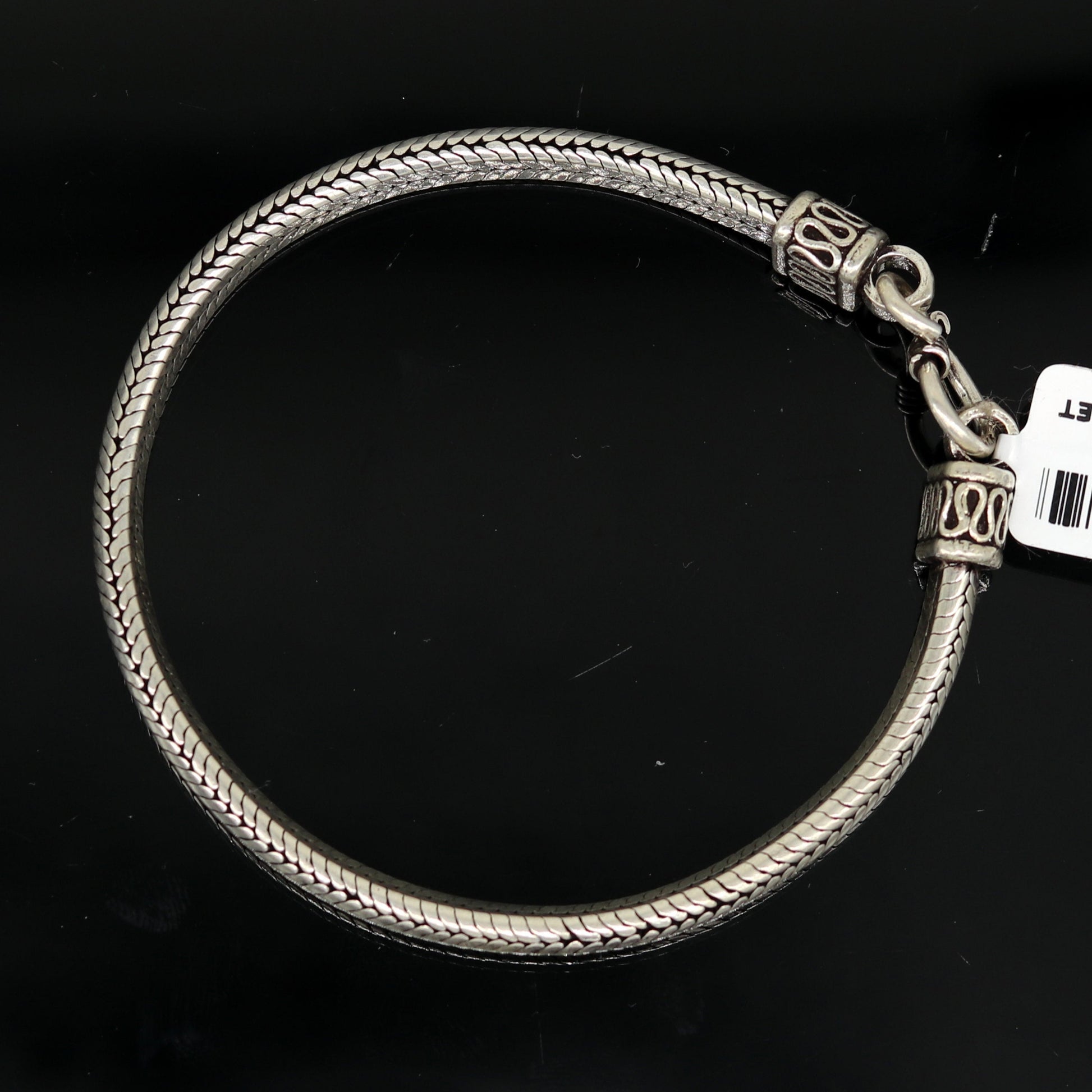 8.2" long 925 sterling silver handmade solid customized vintage design snake chain bracelet unisex personalized gift tribal jewelry nsbr33 - TRIBAL ORNAMENTS