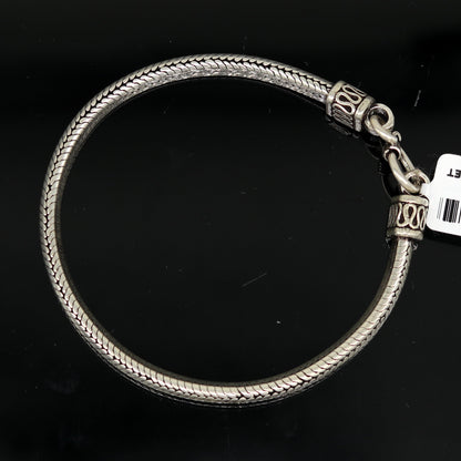 8.2" long 925 sterling silver handmade solid customized vintage design snake chain bracelet unisex personalized gift tribal jewelry nsbr33 - TRIBAL ORNAMENTS