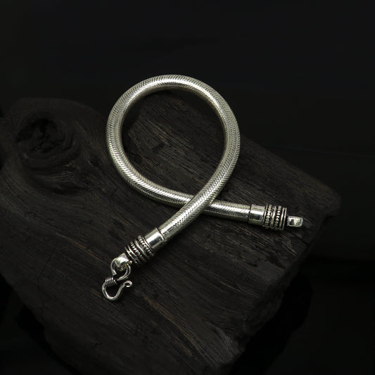 9" inches 5MM 925 sterling silver best gifting handmade snake chain bracelet, new stylish fancy customized trendy bracelet jewelry nsbr218 - TRIBAL ORNAMENTS