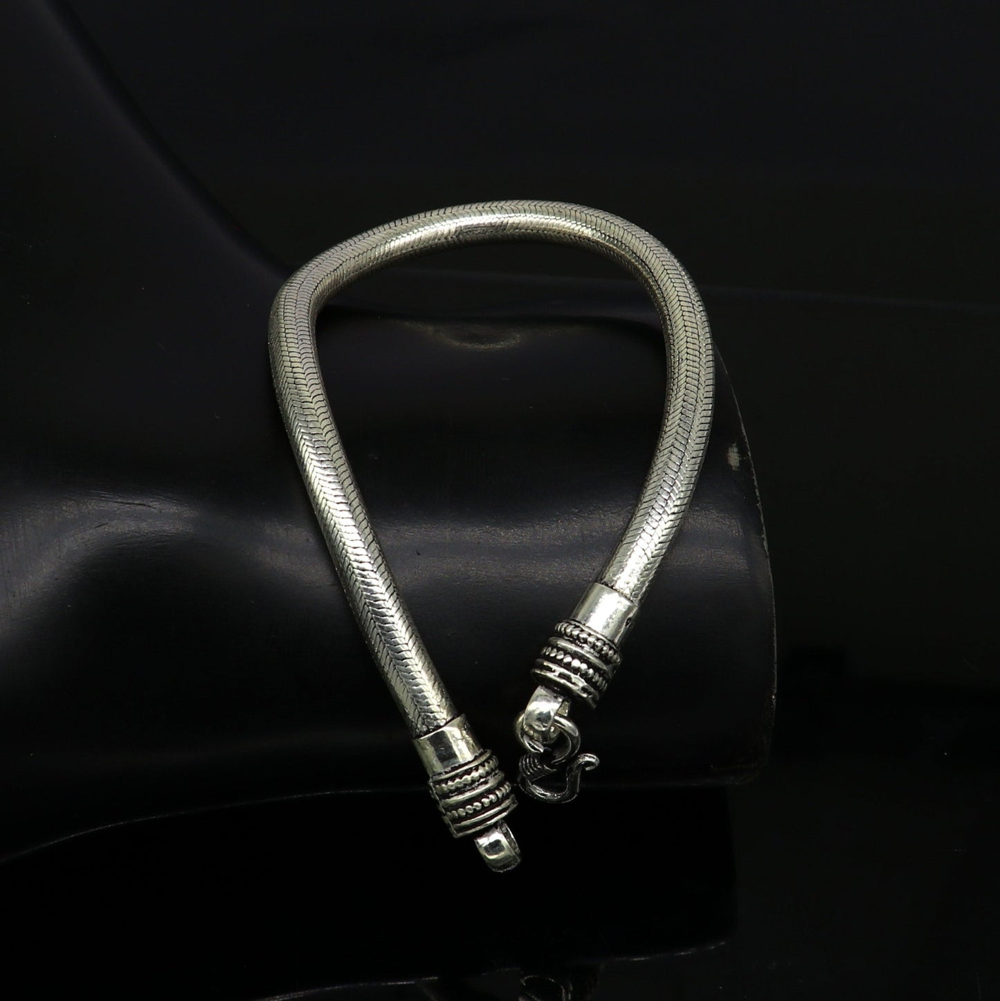 9" inches 5MM 925 sterling silver best gifting handmade snake chain bracelet, new stylish fancy customized trendy bracelet jewelry nsbr218 - TRIBAL ORNAMENTS