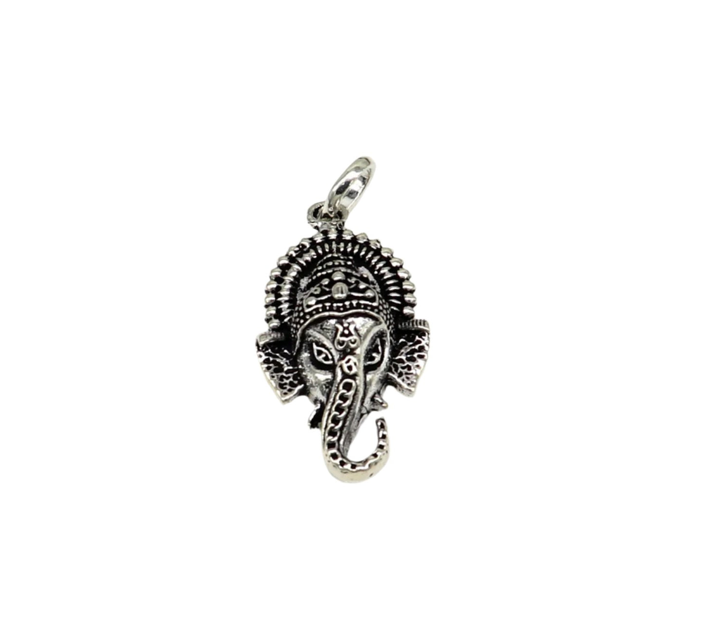 925 fine silver Ganesha idol pendant, stylish oxidized necklace with intricate design, perfect for gifting or everyday wear.